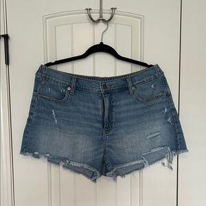 Aerie Denim Distressed Women Shorts